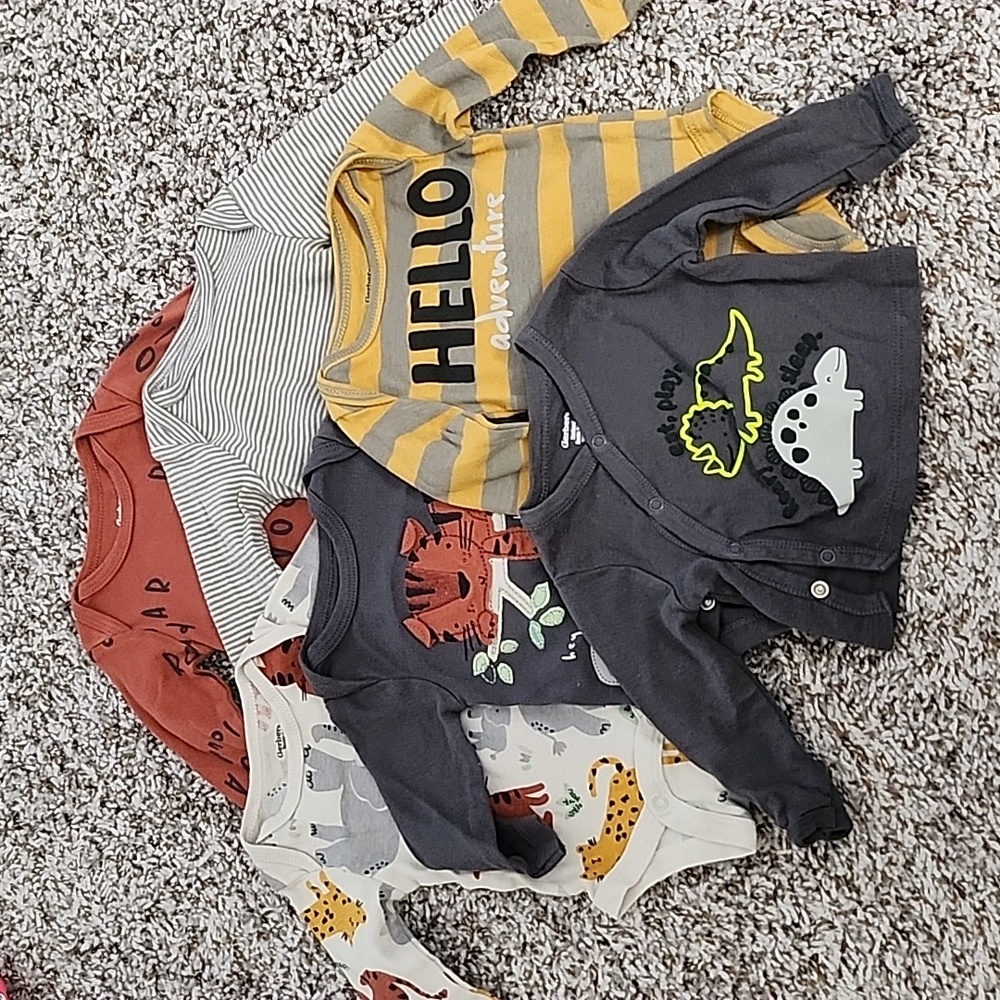 6 Pcs. Gerber Newborn Clothes Bundle